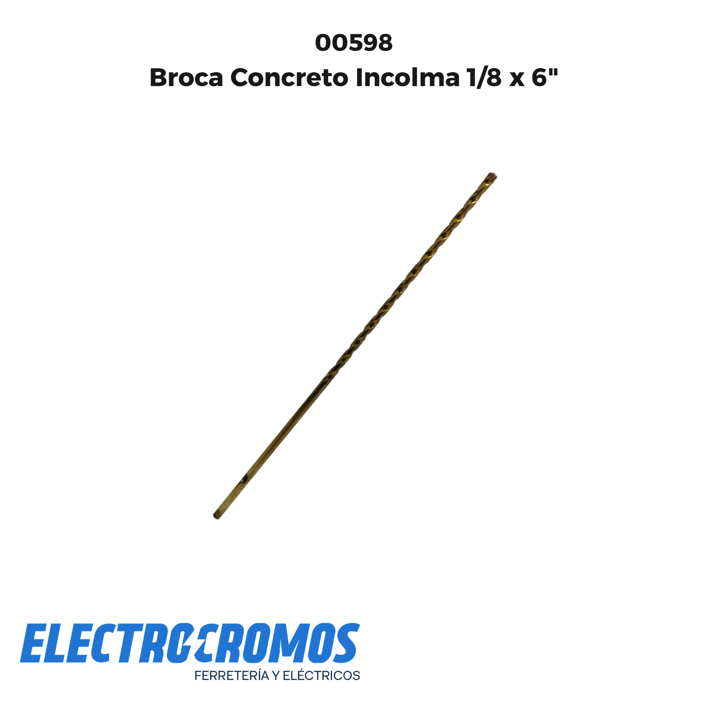 Broca Concreto Incolma 1/8 x 6"
