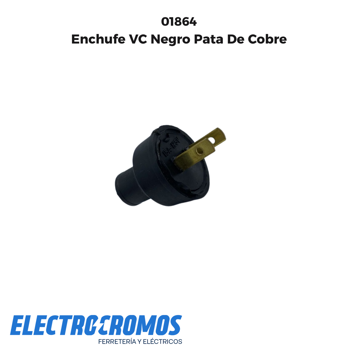 Enchufe VC Negro Pata De Cobre