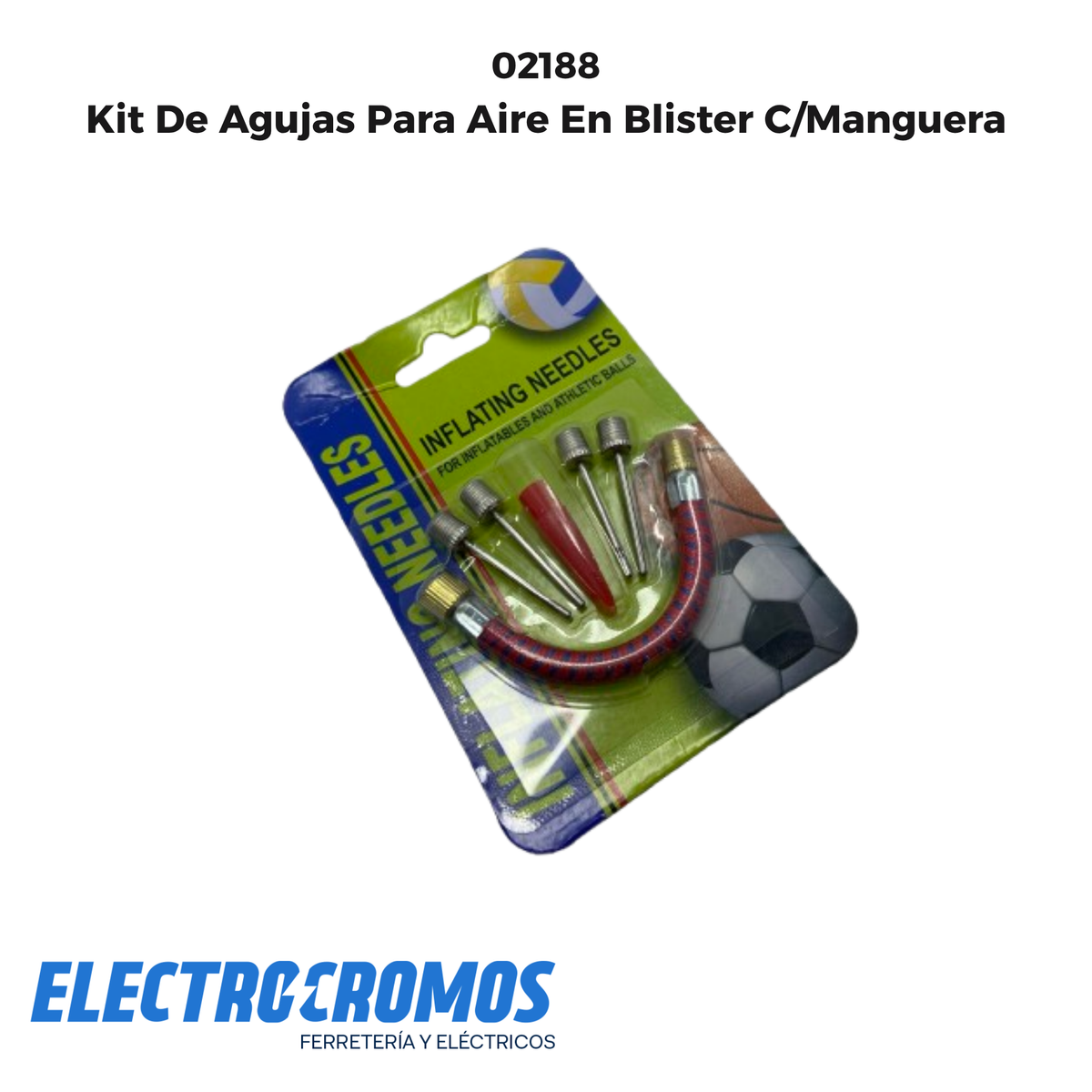 Kit De Agujas Para Aire En Blister C/Manguera