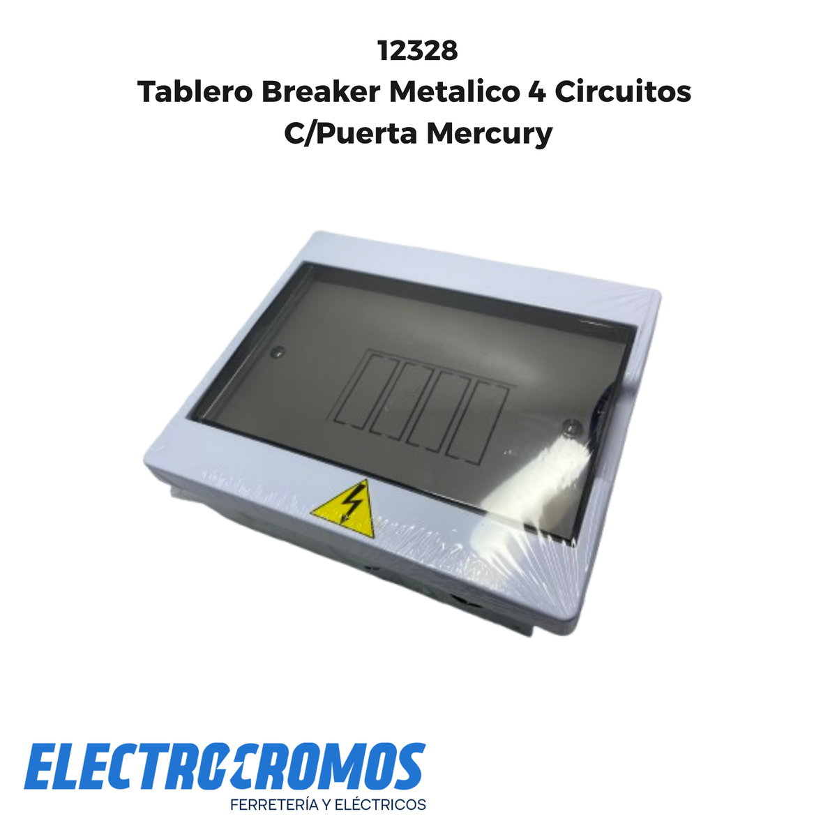 Tablero Breacker Metal 4 C/Puerta Policarbonato Mercury