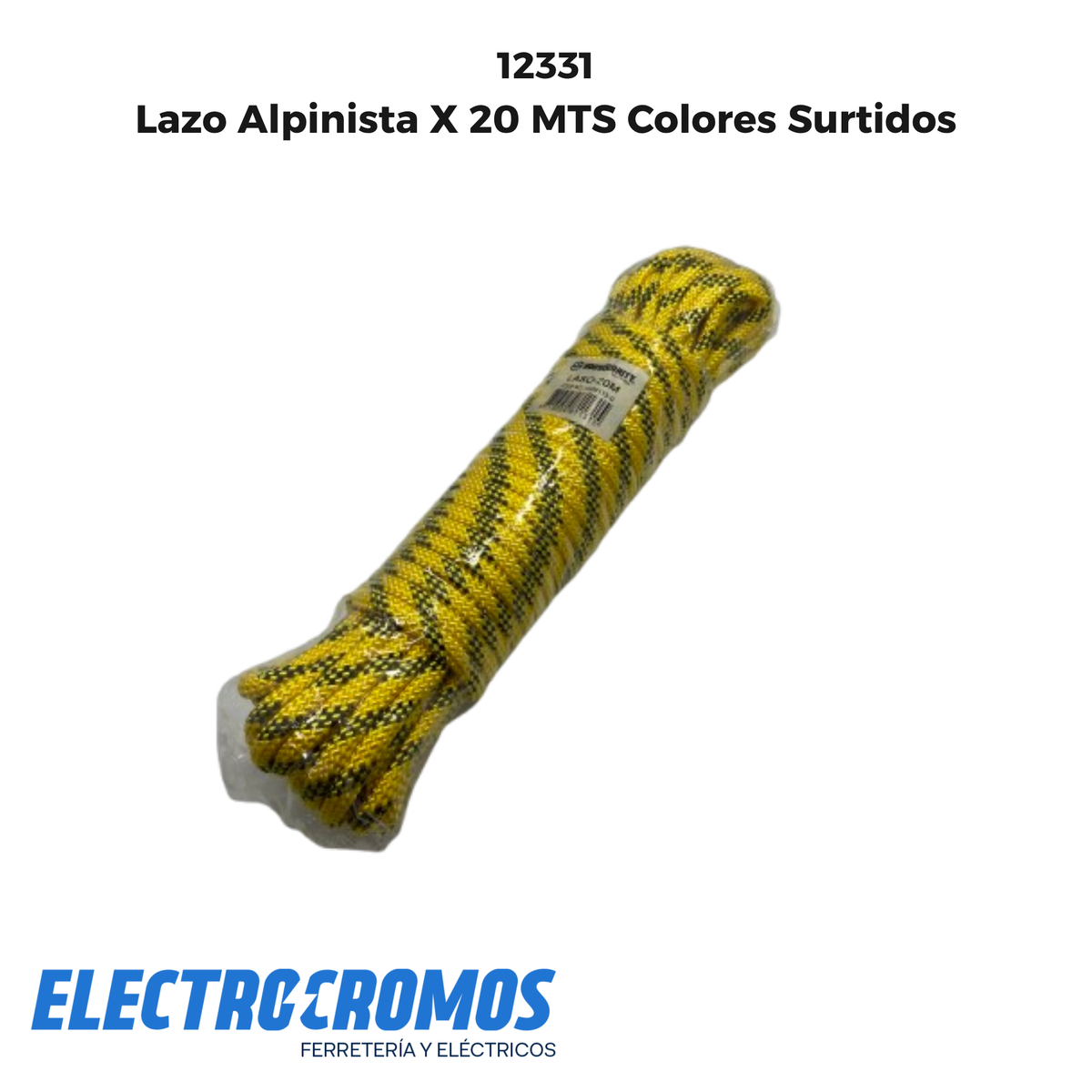Lazo Alpinista X 20 MTS Colores Surtidos