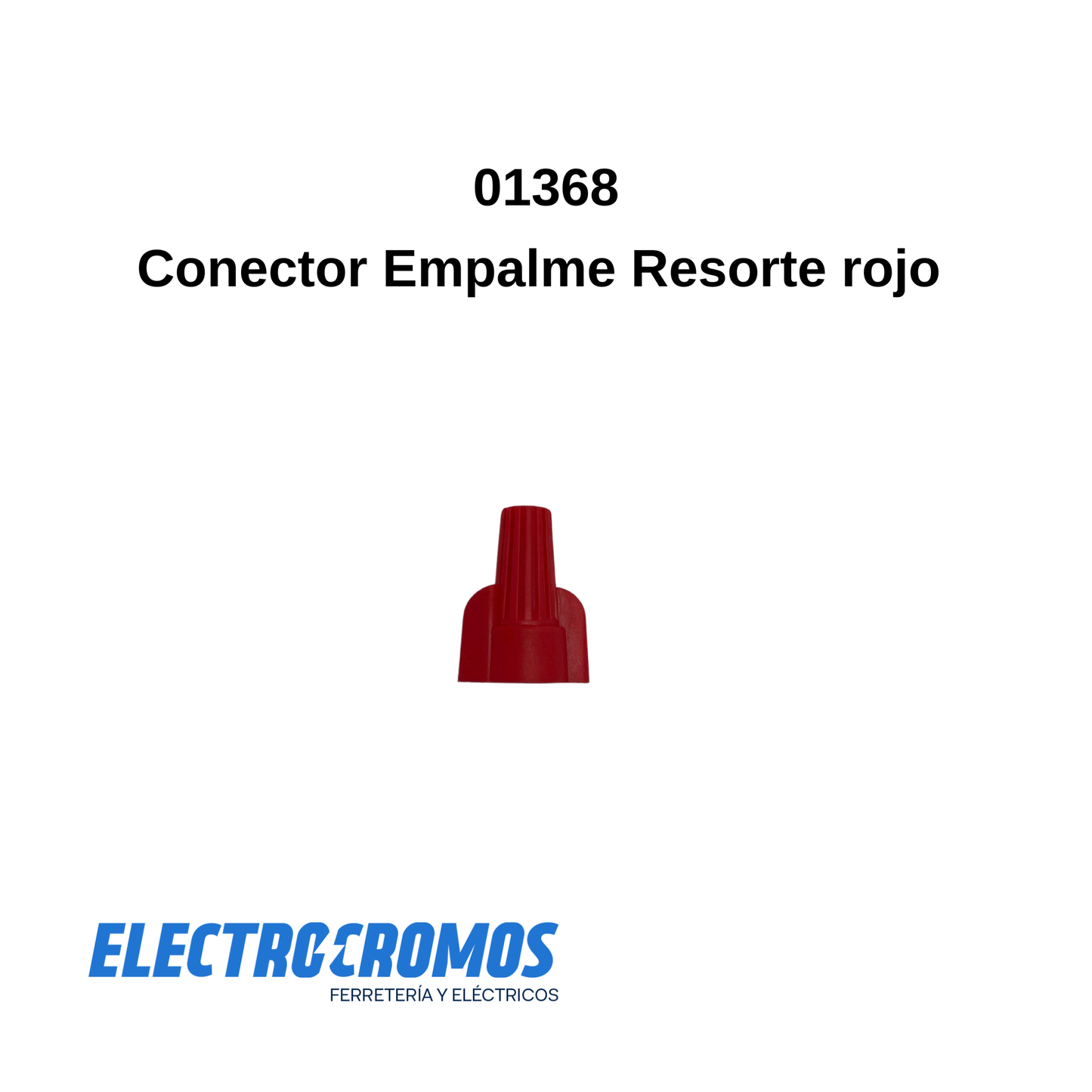Conector De Empalme Resorte Rojo