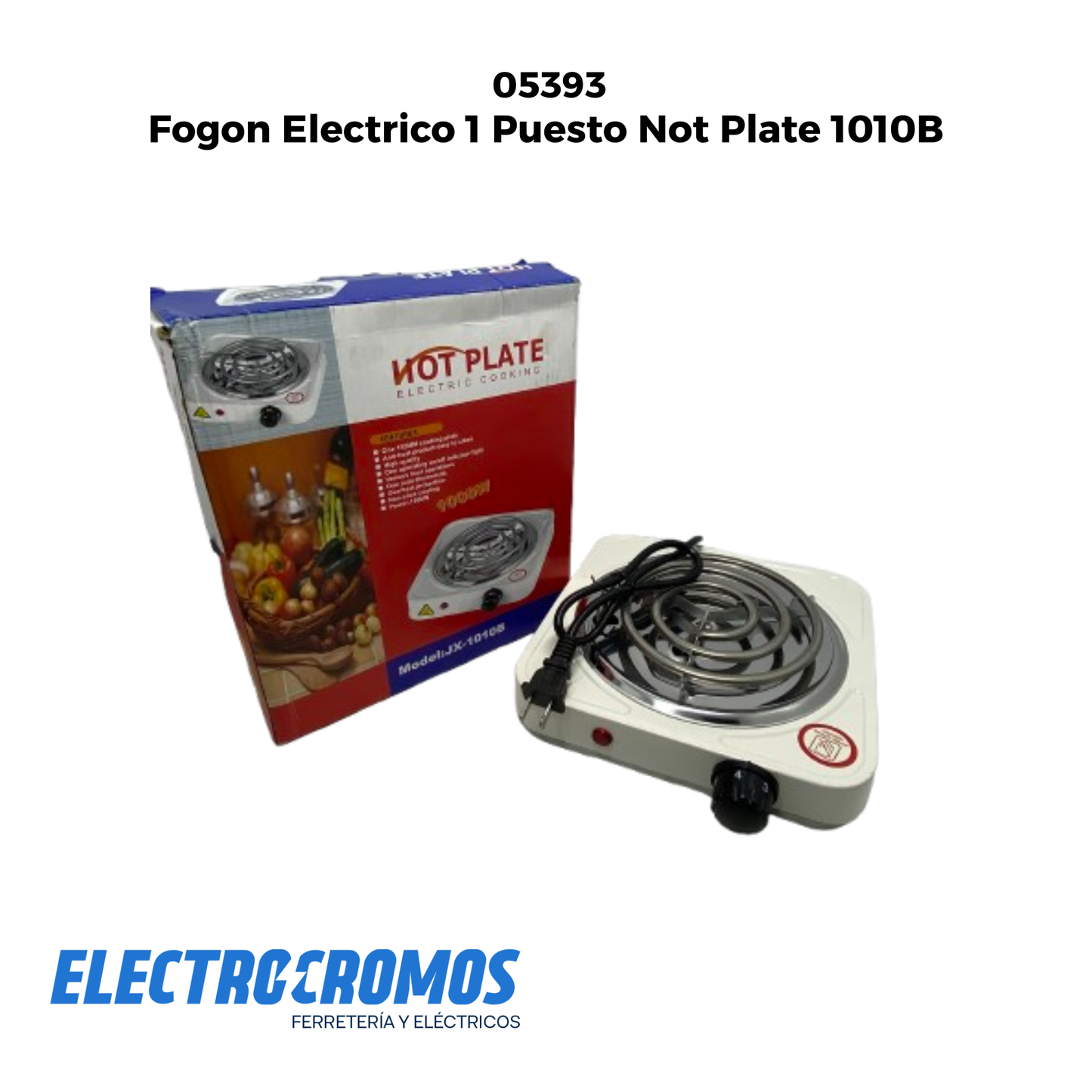 Fogon Electrico 1 Puesto Not Plate 1010B