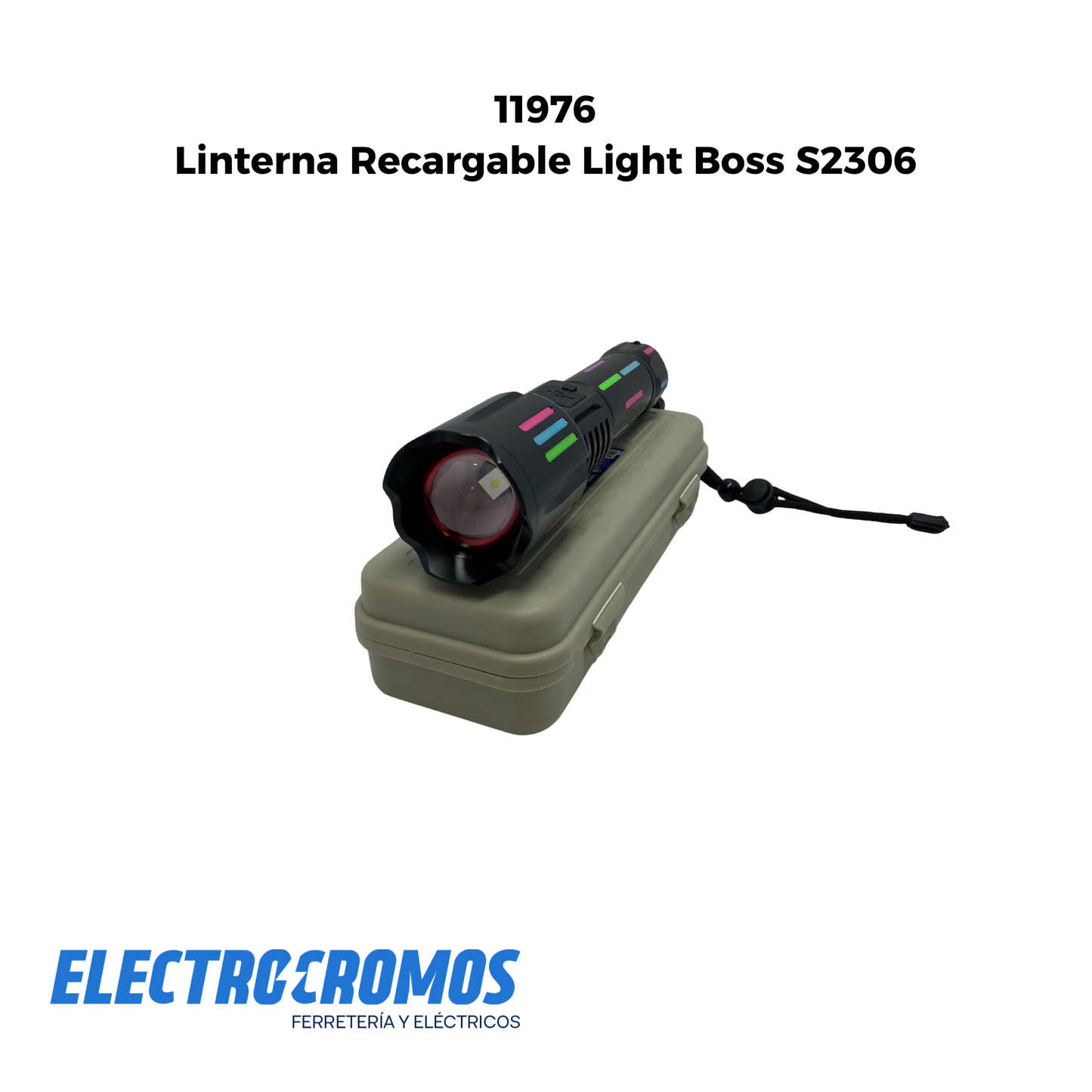 Linterna Recargable Multifuncional Light Boss S2306