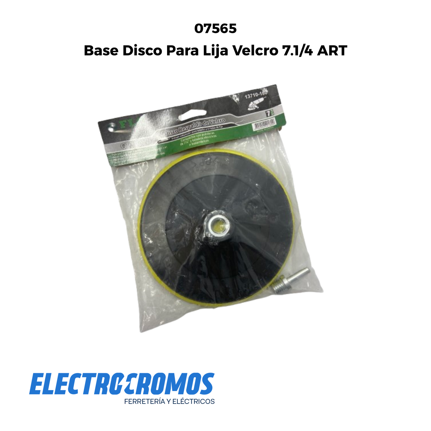 Base Disco Para Lija Velcro 7.1/4 ART
