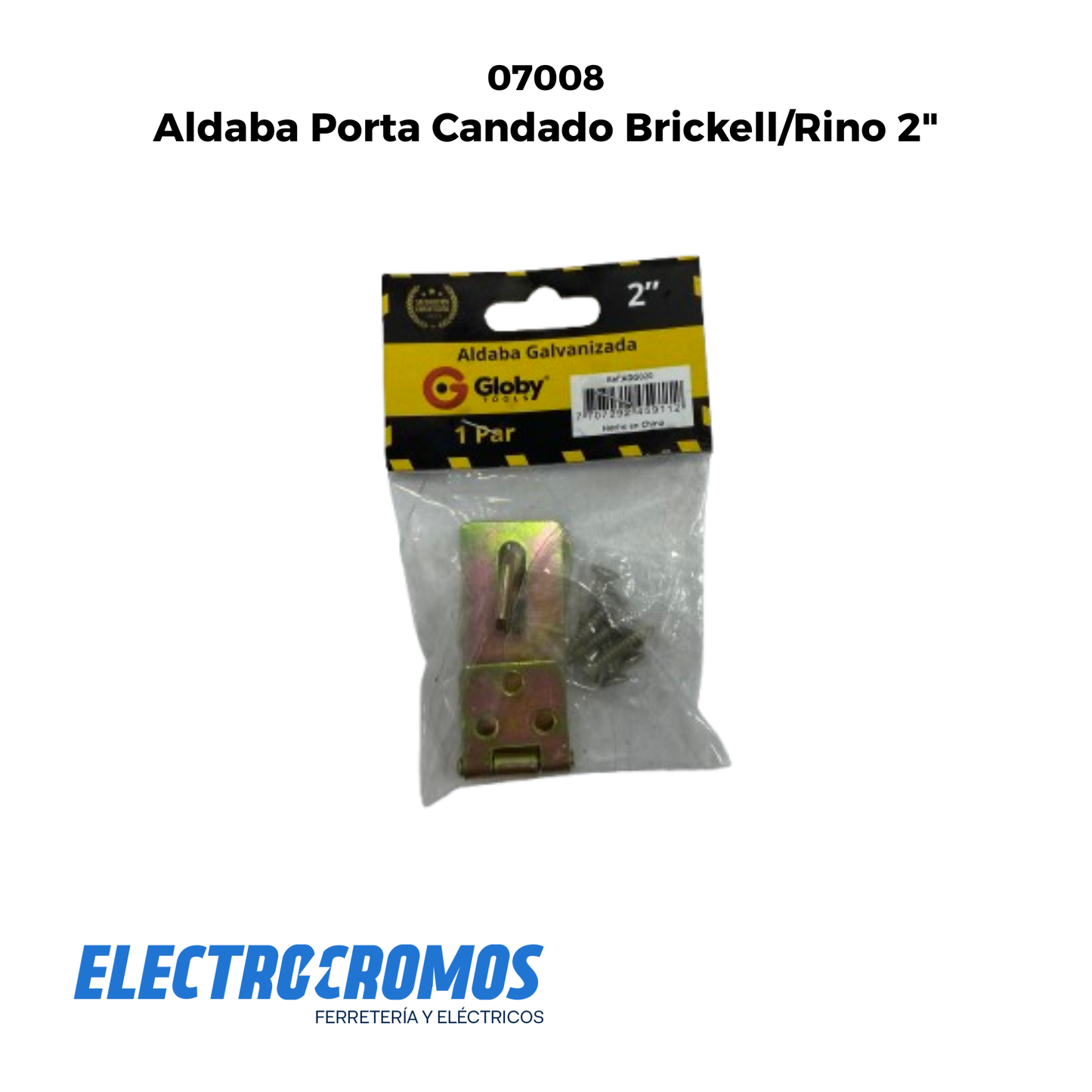 Aldaba Porta Candado Brickell/Rino 2"