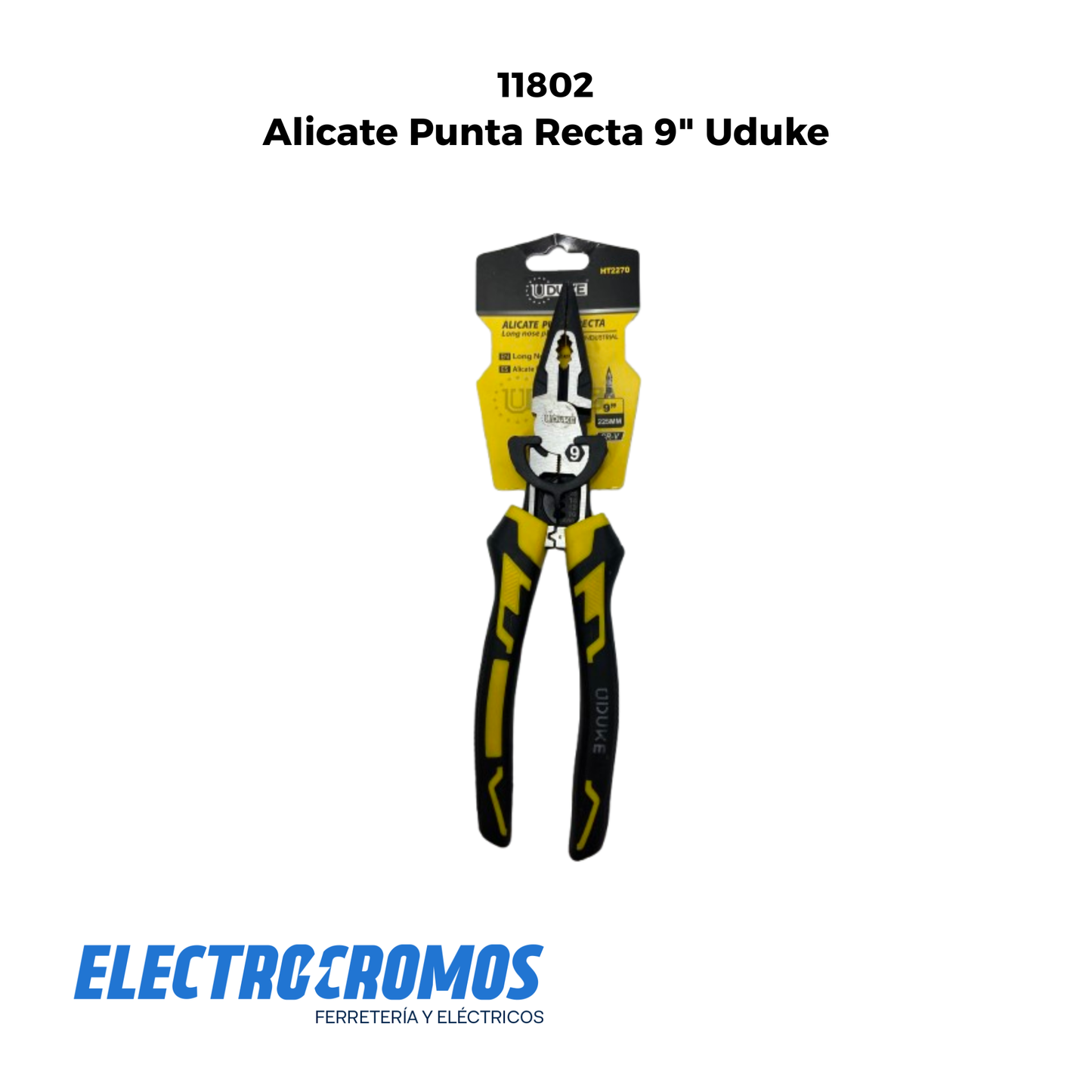 Alicate Punta Recta 9" Uduke