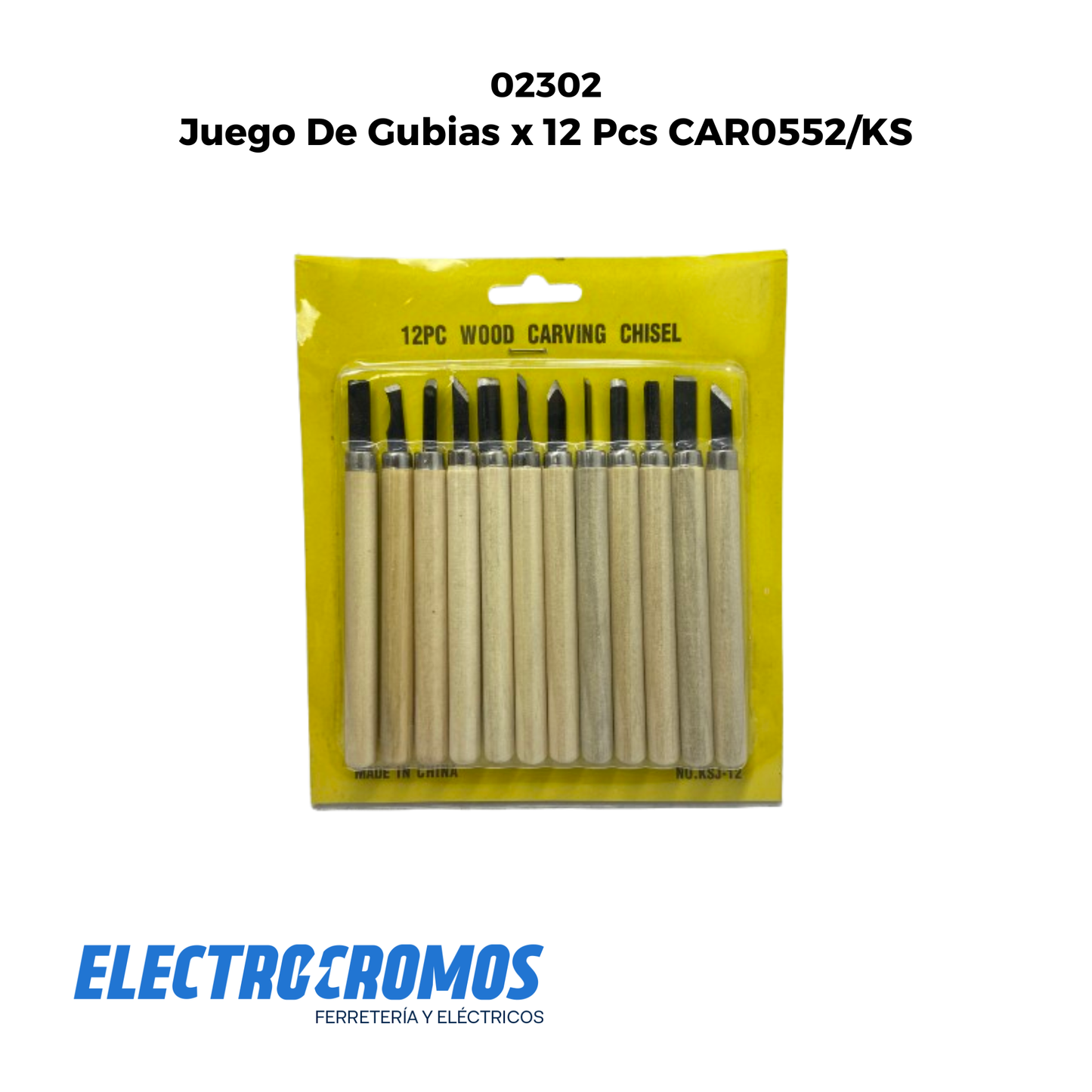 Juego De Gubias x 12 Pcs CAR0552/KS