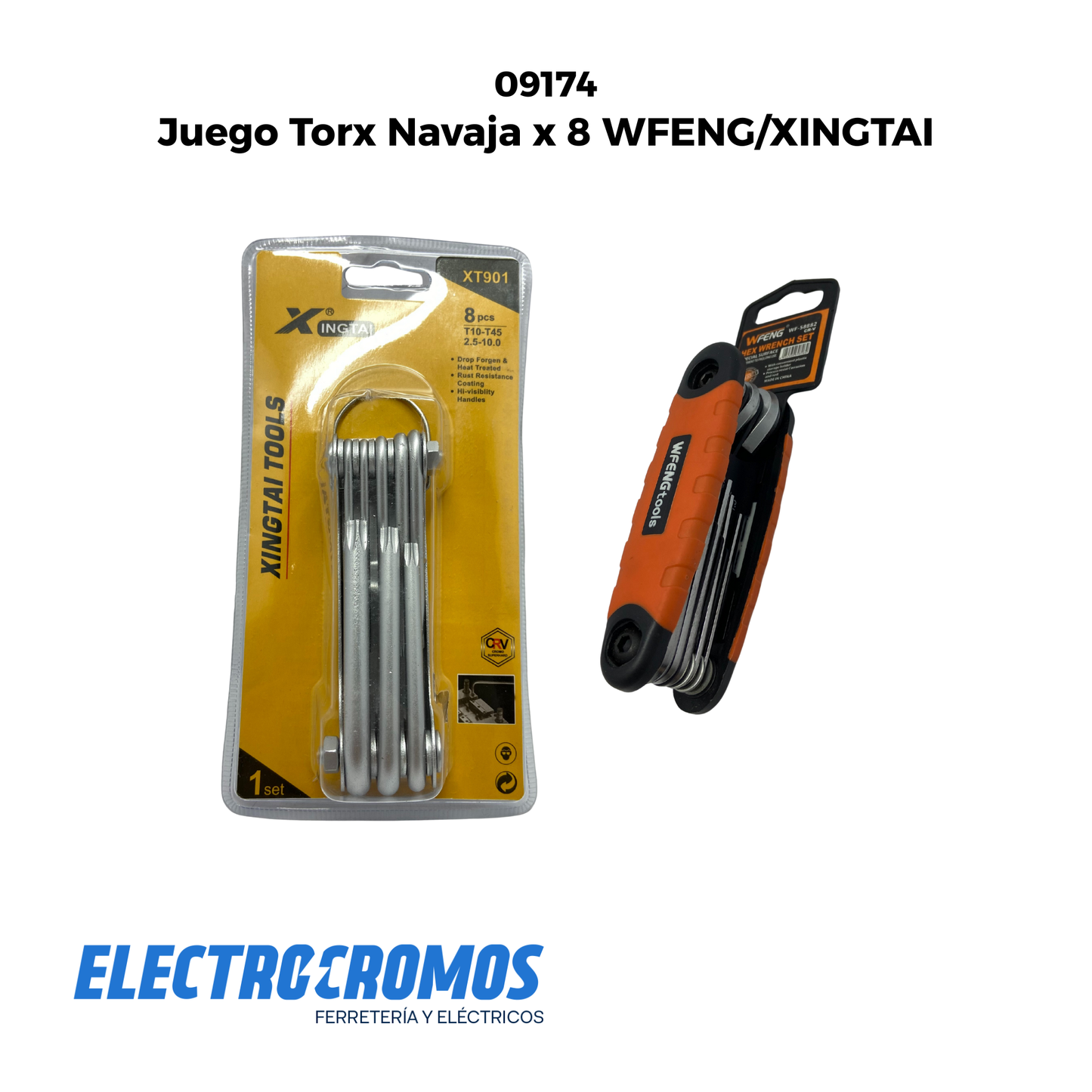 Juego Torx Navaja x 8 WFENG/XINGTAI