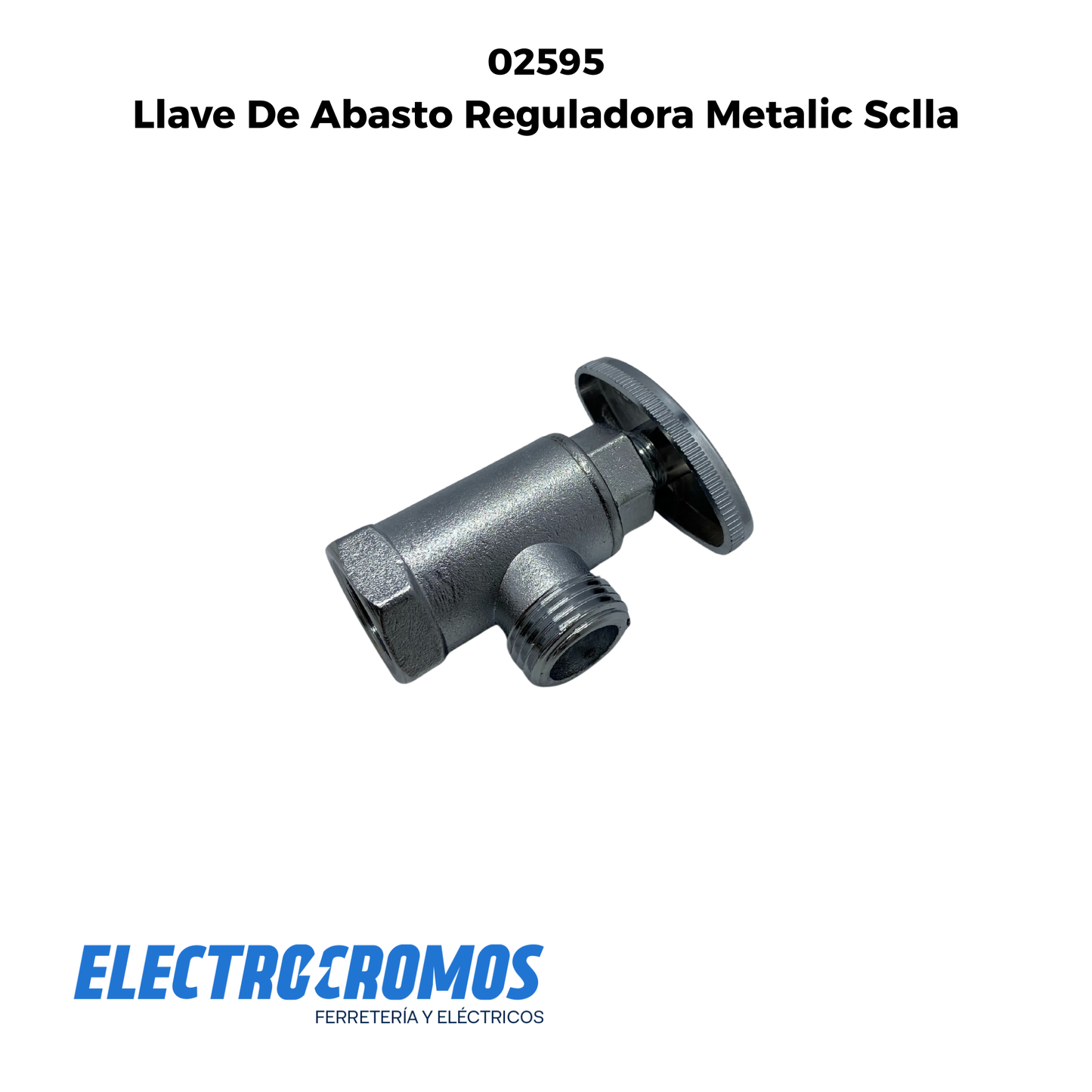 Llave De Abasto Reguladora Metalic Sclla