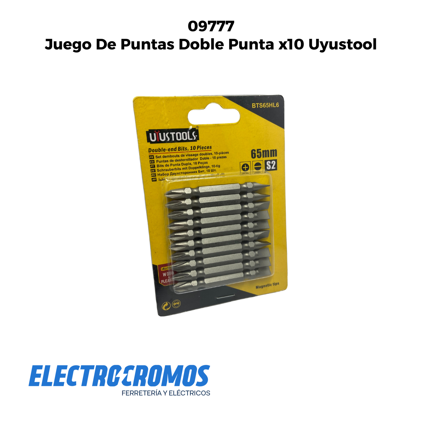 Juego De Puntas Doble Punta x10 Uyustool
