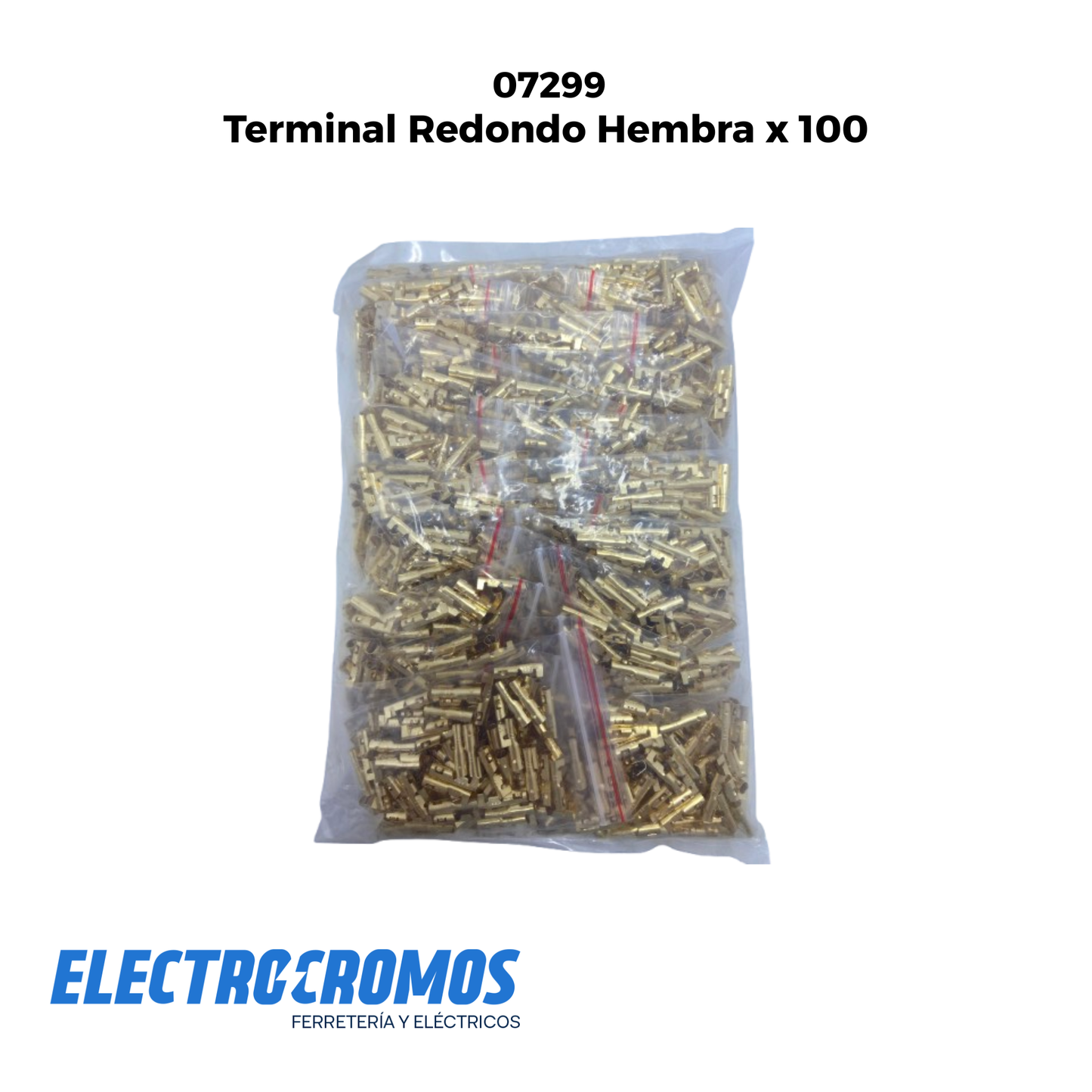 Terminal Redondo Hembra x 100