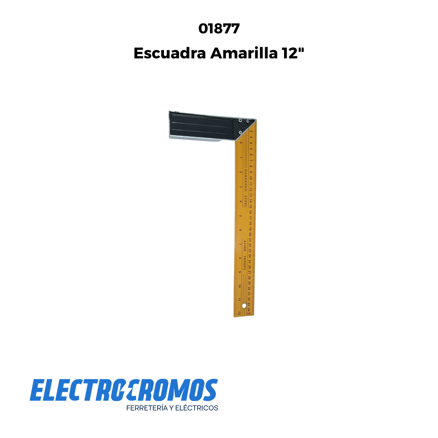 Escuadra Amarilla 12"