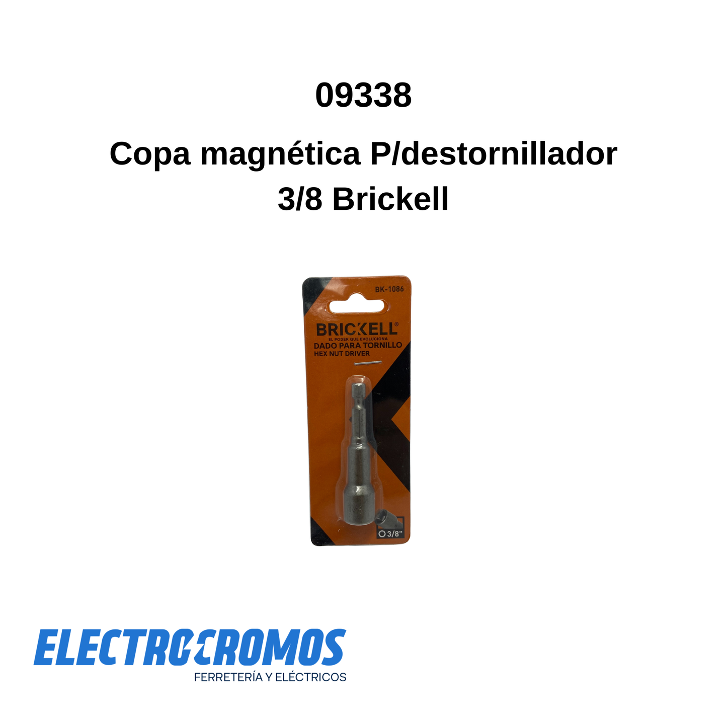 Copa magnética P/destornillador 3/8 Brickell