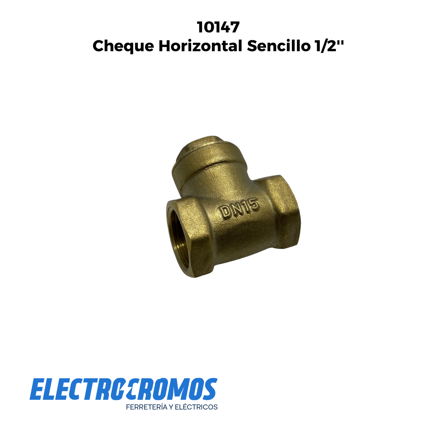 Cheque Horizontal Sencillo 1/2''