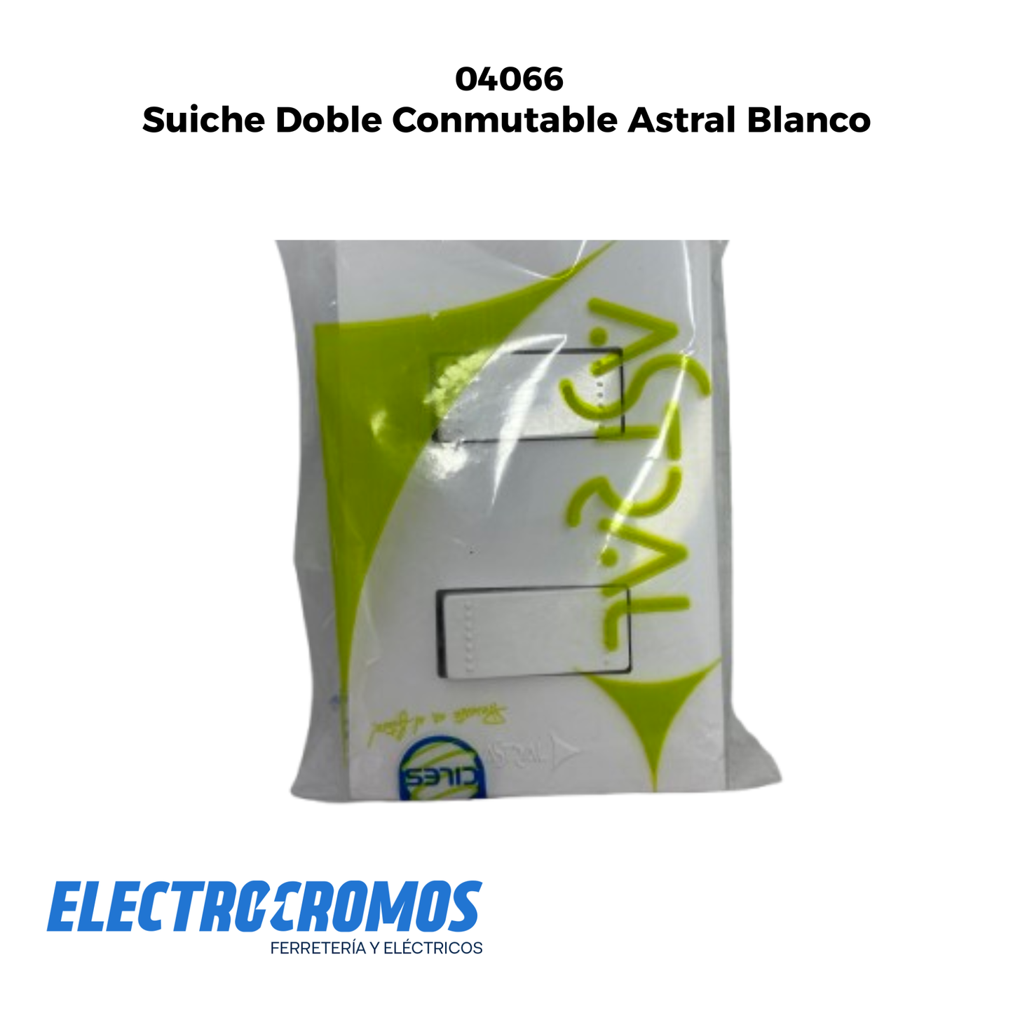 Suiche Doble Conmutable Astral Blanco