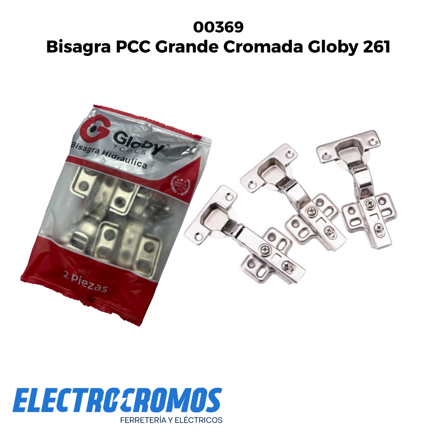 Bisagra PCC Grande Cromada Globy 261
