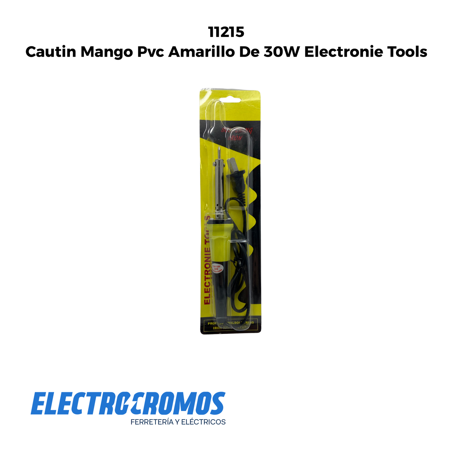 Cautin Mango Pvc Amarillo De 30W Electronie Tools