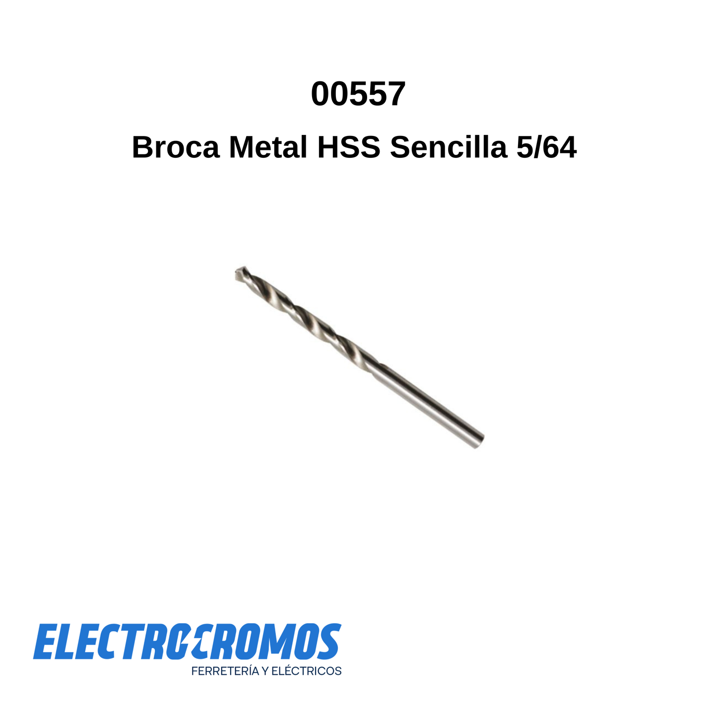 Broca Metal HSS Sencilla 5/64 Hopex
