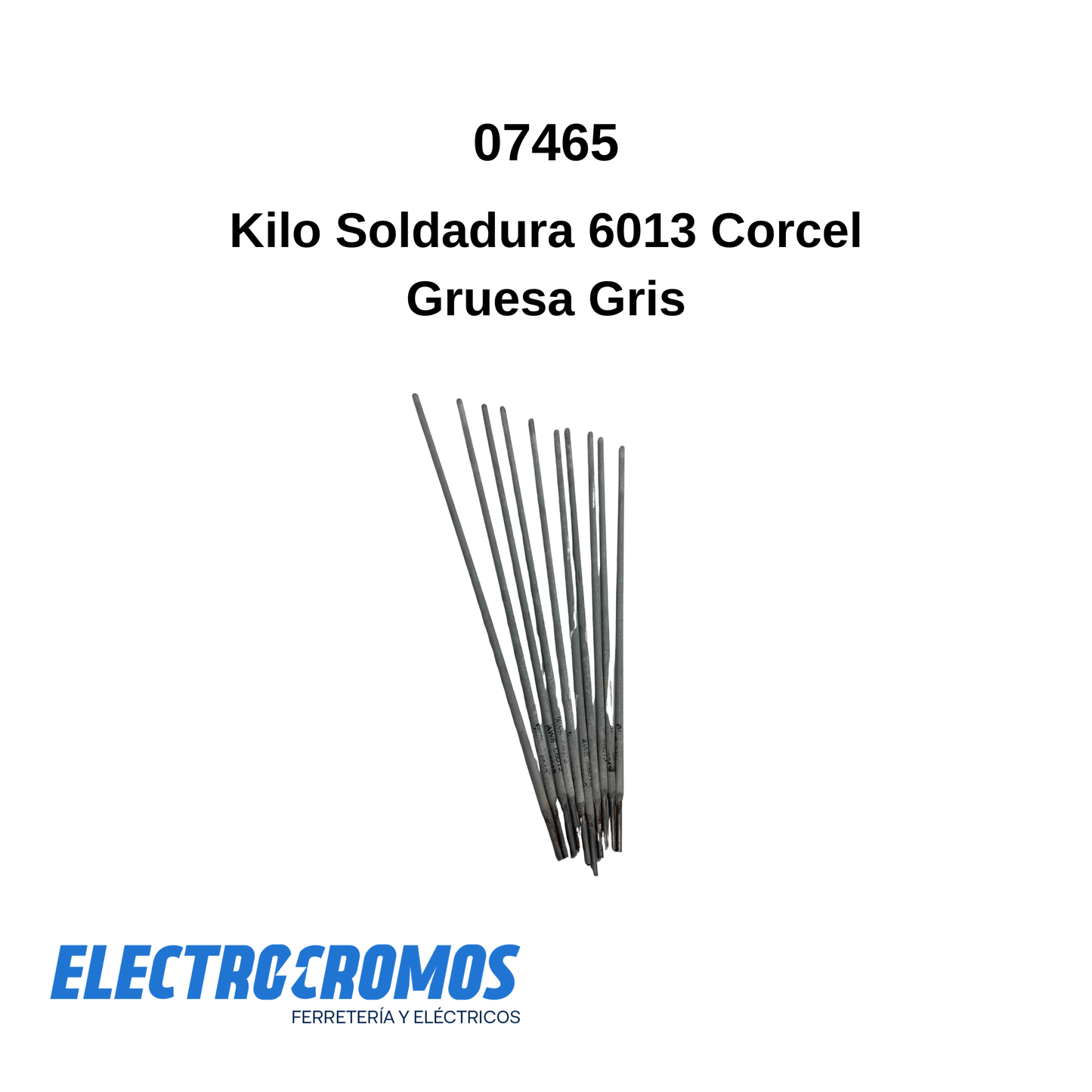 Kilo Soldadura 6013 Corcel Gruesa Gris