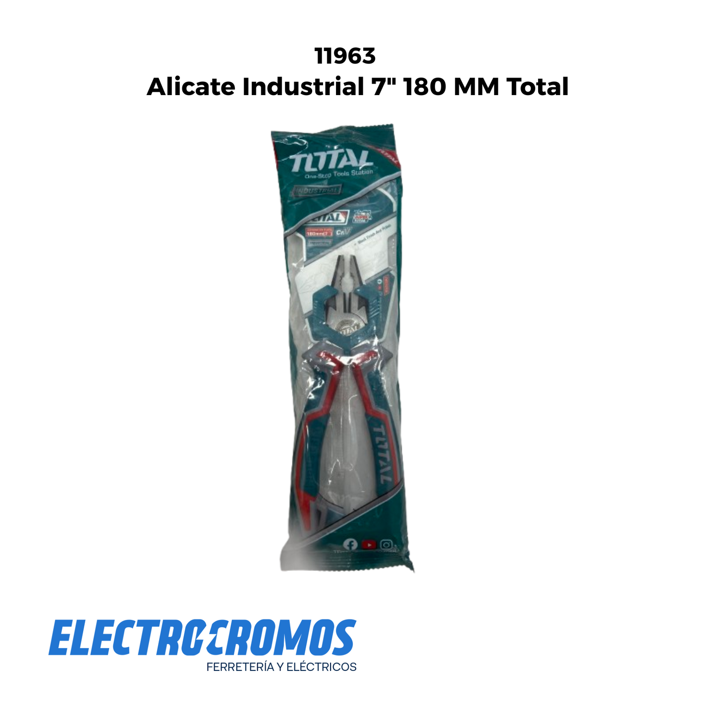 Alicate Industrial 7" 180 MM Total