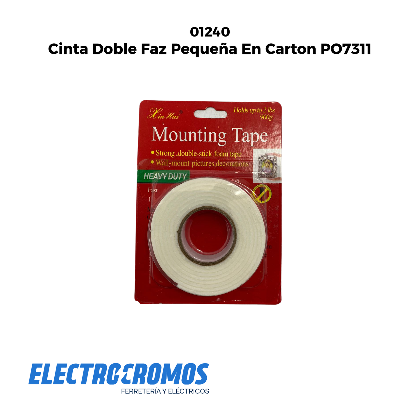 Cinta Doble Faz Pequeña En Carton PO7311