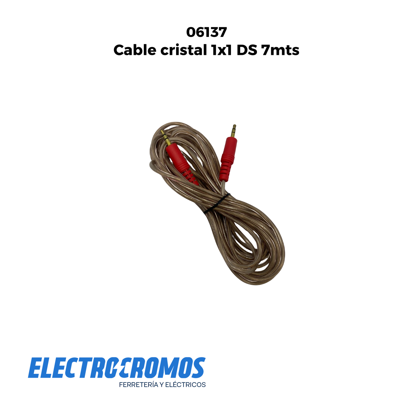 Cable cristal 1x1 DS 7mts