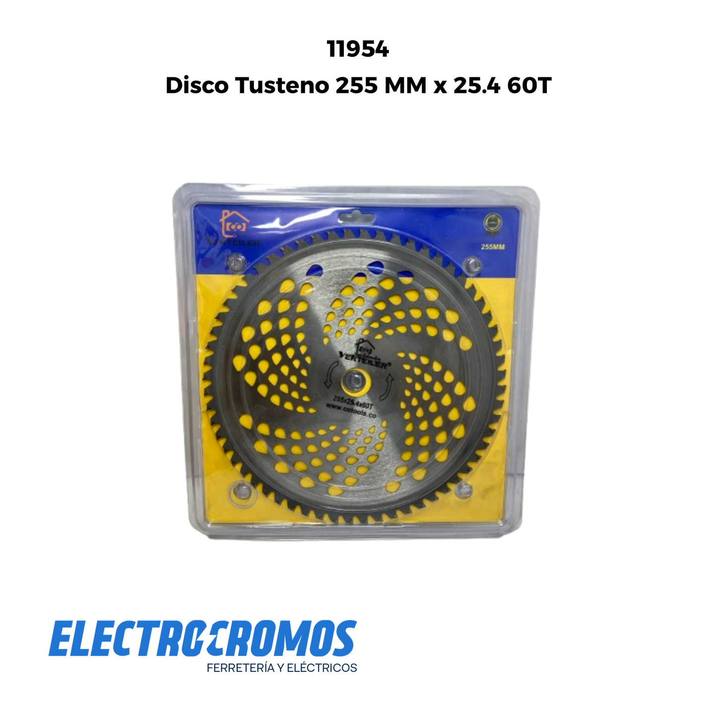 Disco Tusteno 255 MM x 25.4 60T Co Verteiler
