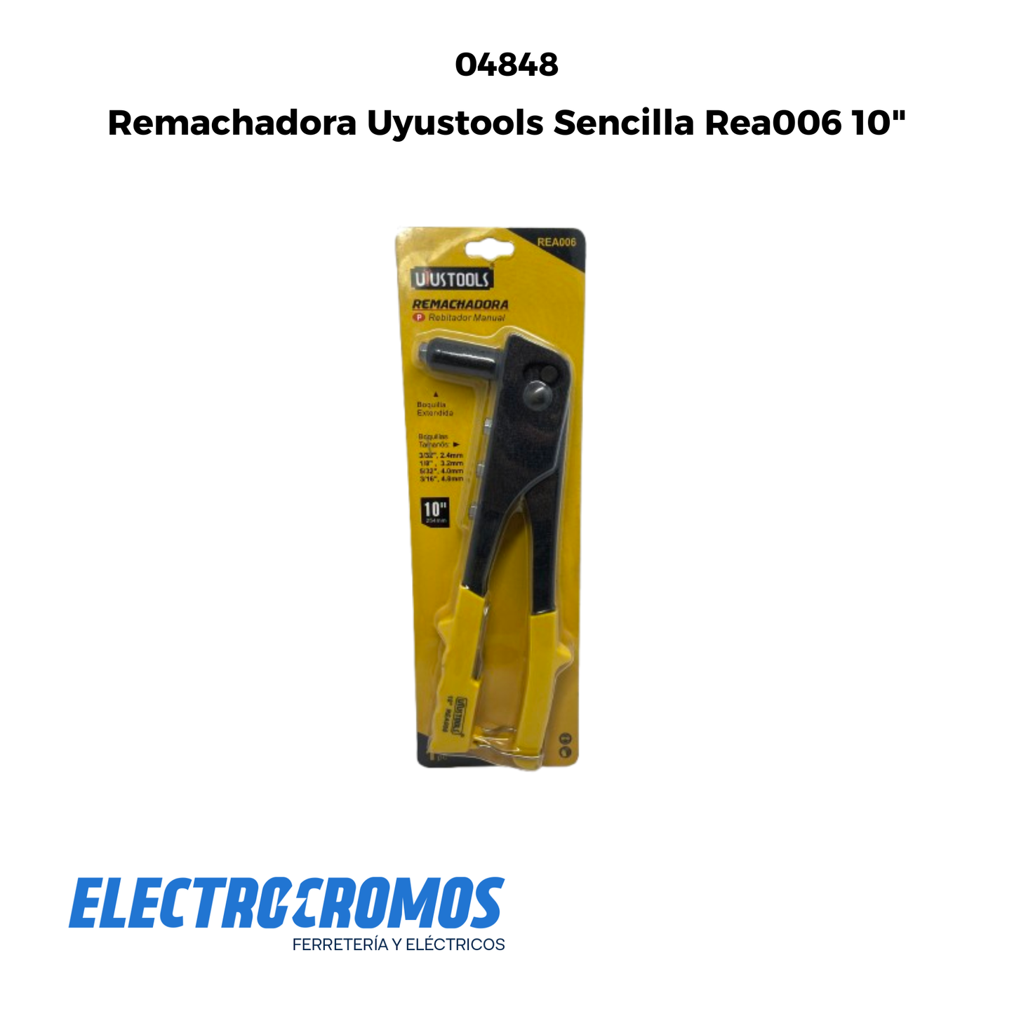 Remachadora Uyustools Sencilla Rea006 10"