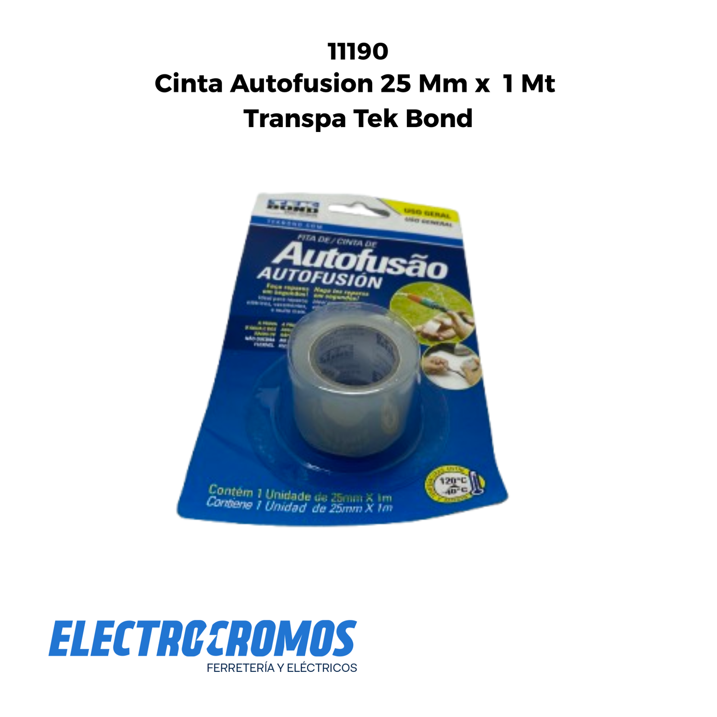 Cinta Autofusion 25 Mm x 1 Mt Transpa Tek Bond