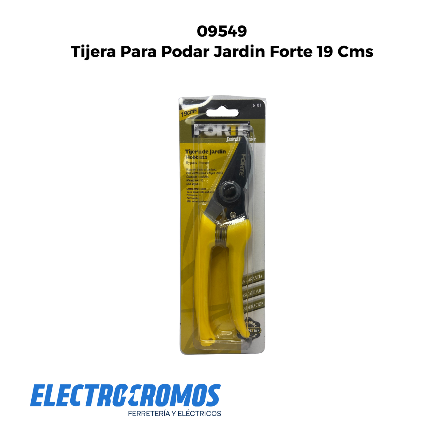 Tijera Para Podar Jardin Forte 19 Cms