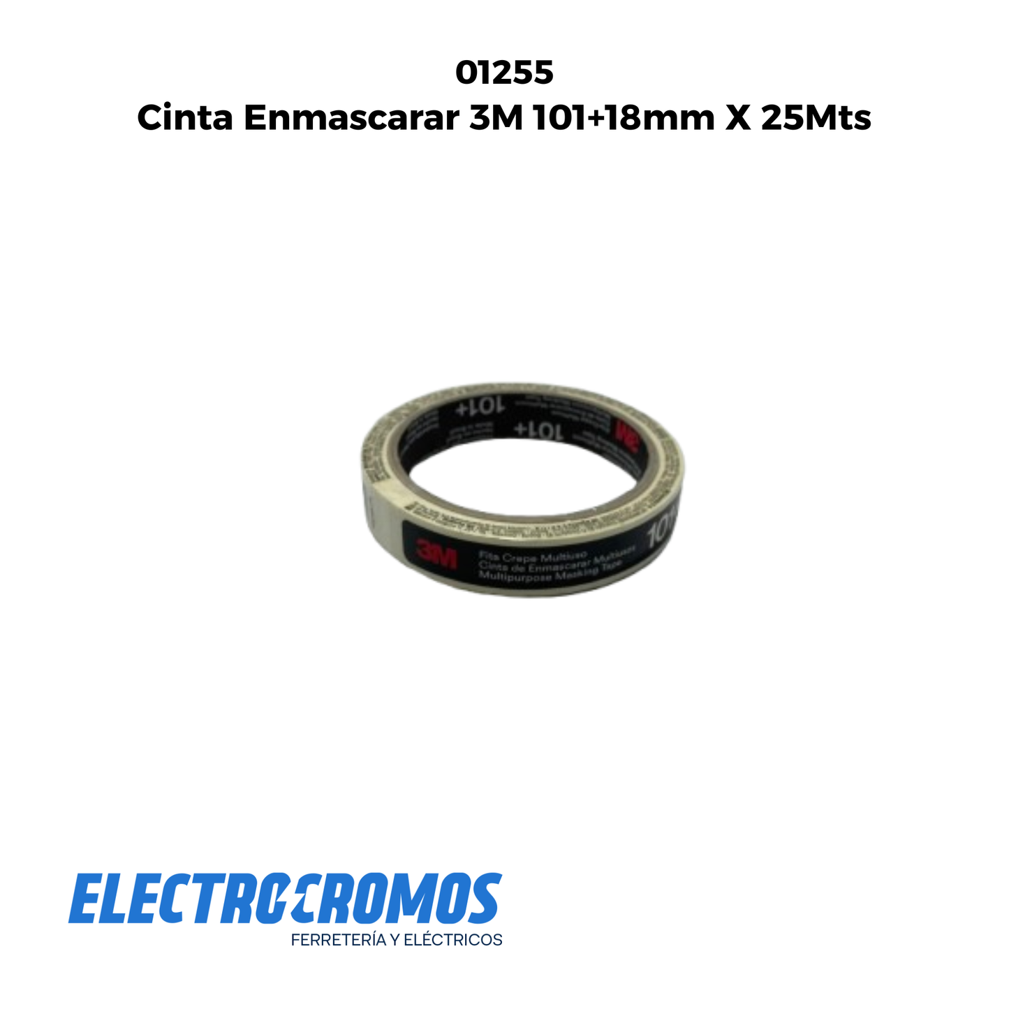 Cinta Enmascarar 3M 101+18mm X 25Mts