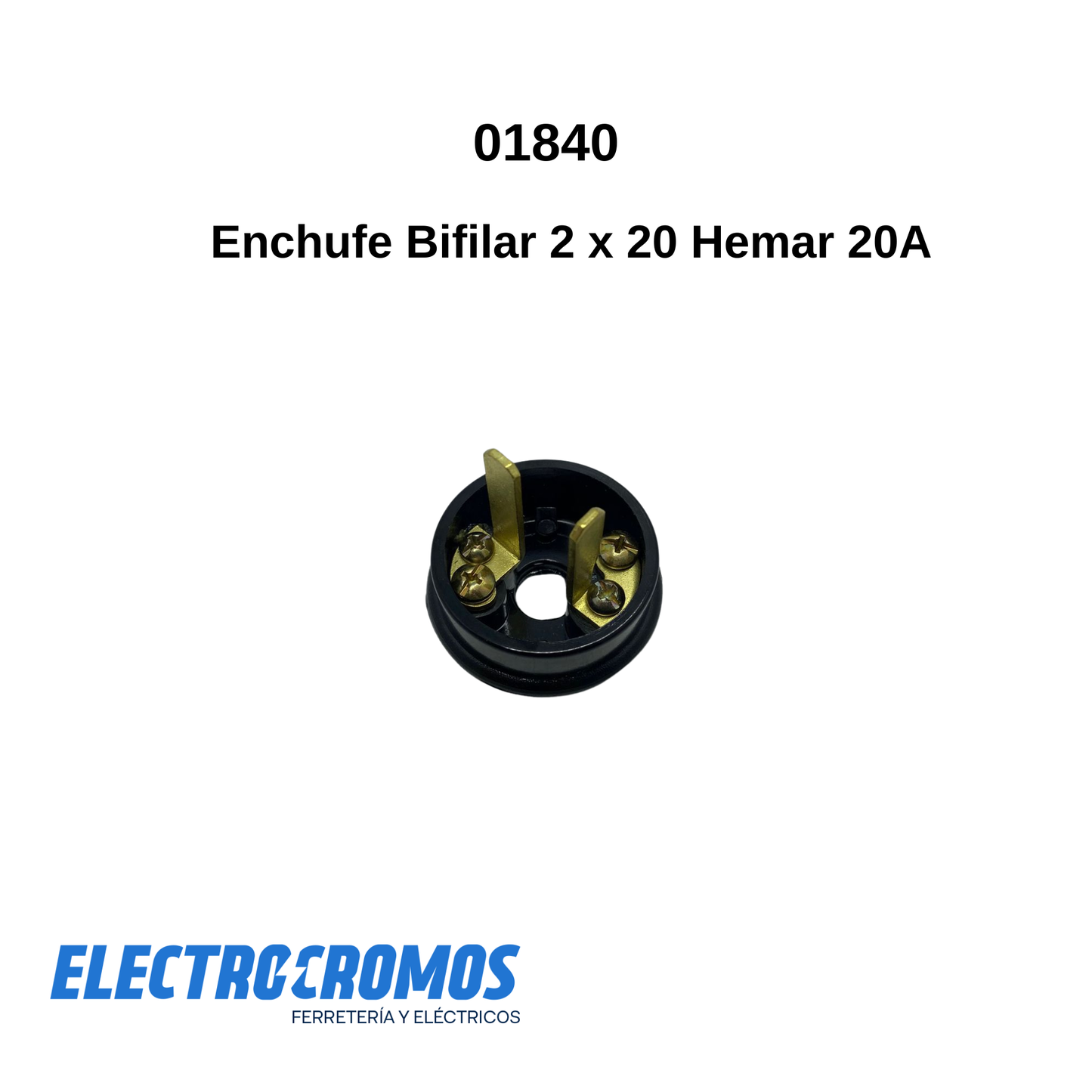 Enchufe Bifilar 2 x 20 Hemar 20A