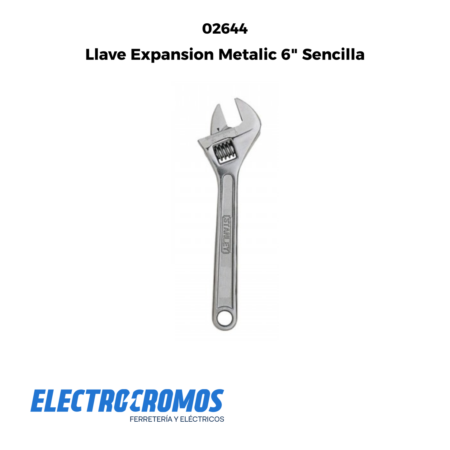 Llave Expansion Metalic 6" Sencilla