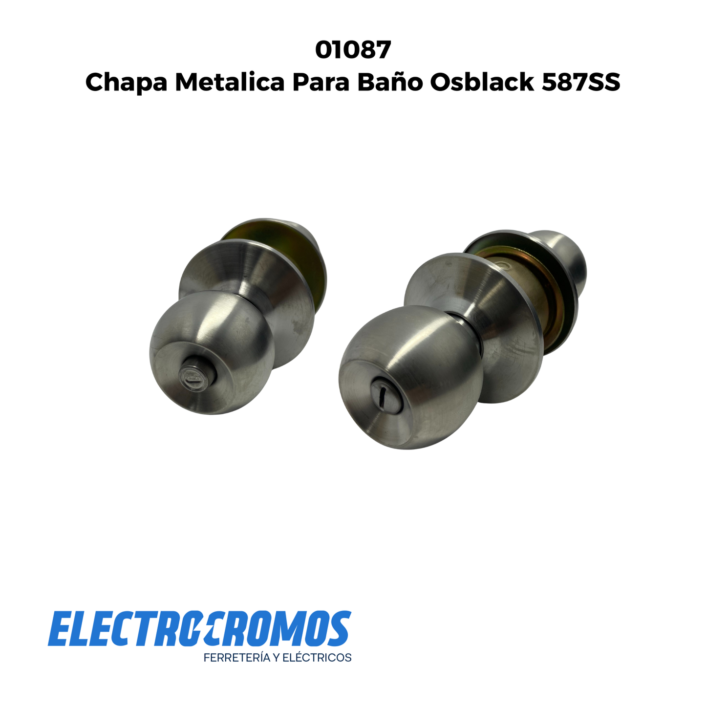 Chapa Metalica Para Baño Osblack 587SS
