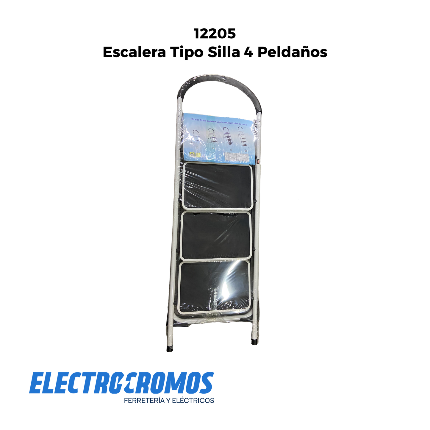 Escalera Tipo Silla 4 Peldaños