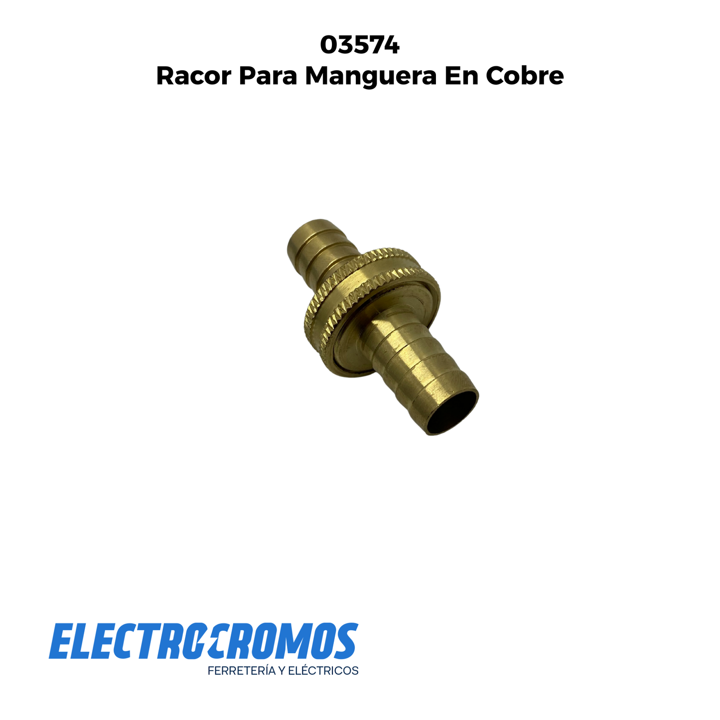 Racor Para Manguera En Cobre