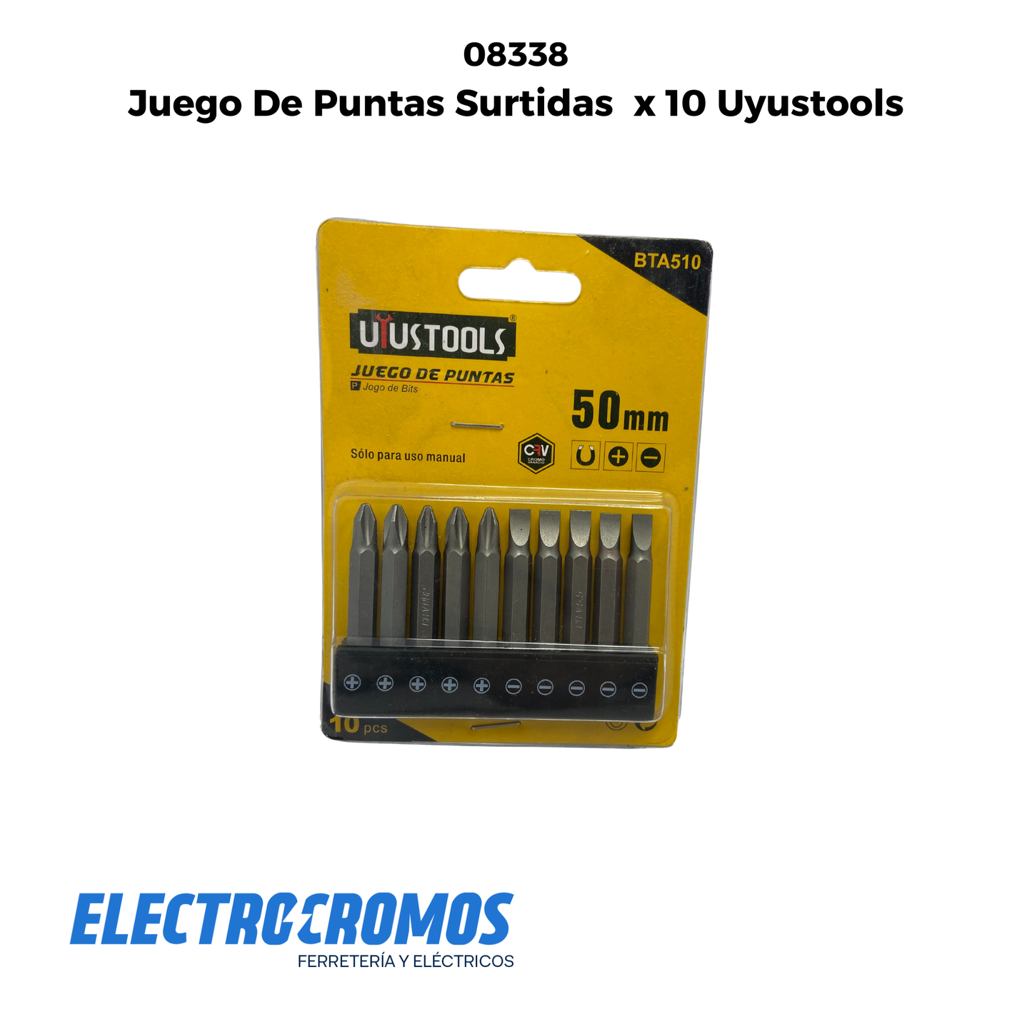 Juego De Puntas Surtidas x 10 Uyustools