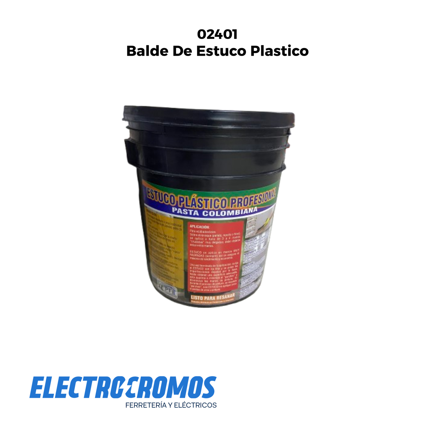 Balde De Estuco Plastico