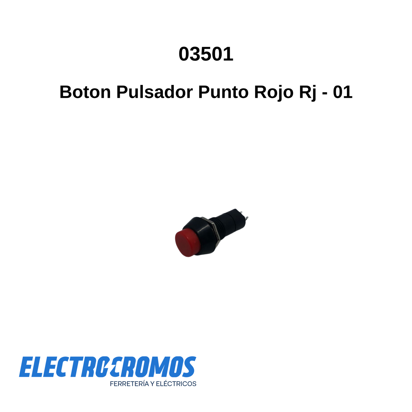 Boton Pulsador Punto Rojo Rj -01