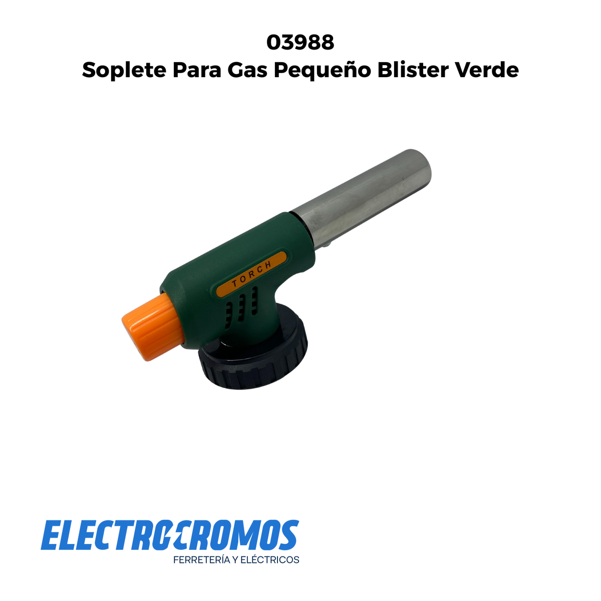 Soplete Para Gas Pequeño Blister Verde