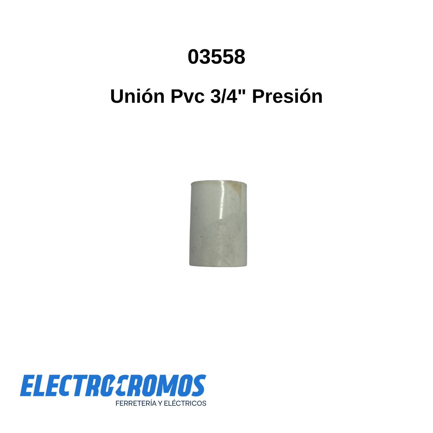 Union PVC 3/4 Presion