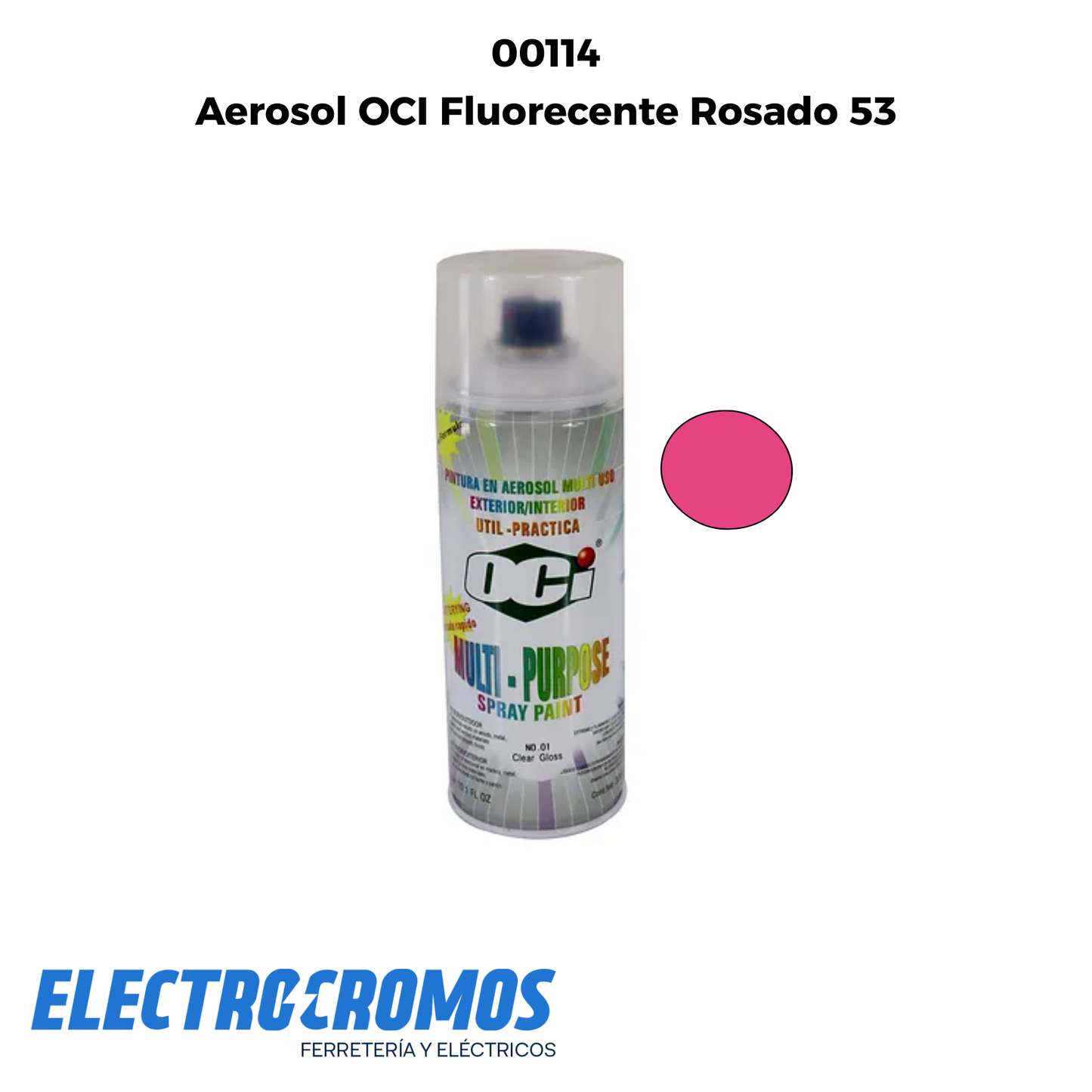 Aerosol OCI Fluorecente Rosado 53