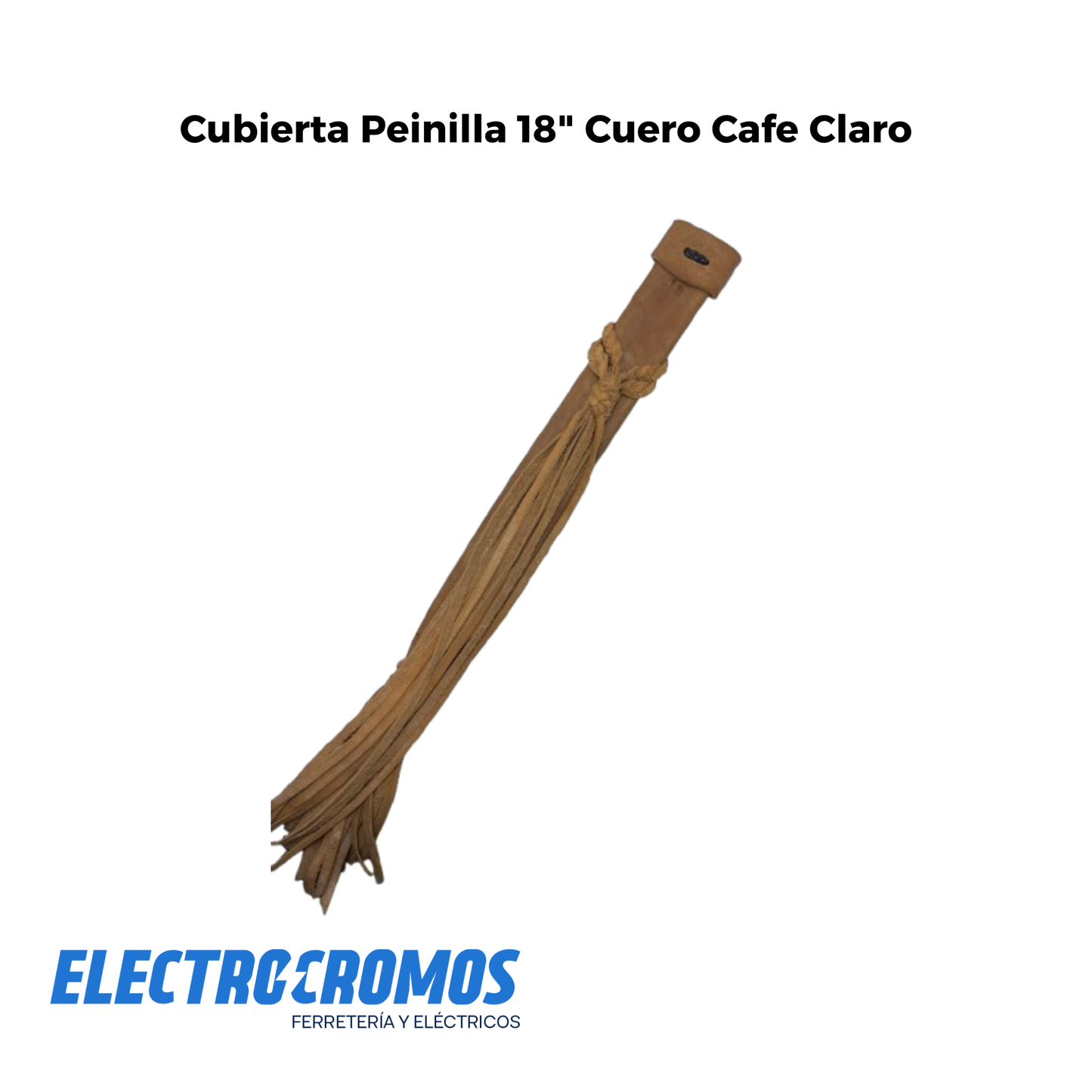 Cubierta Peinilla 18" Cuero Cafe Claro