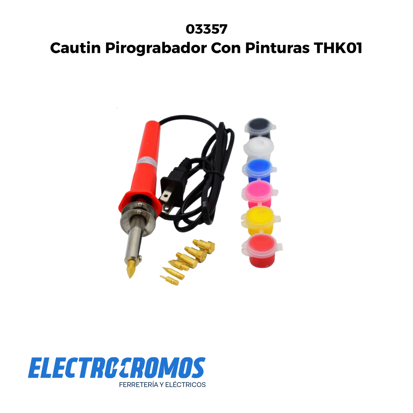 Cautin Pirograbador Con Pinturas THK01
