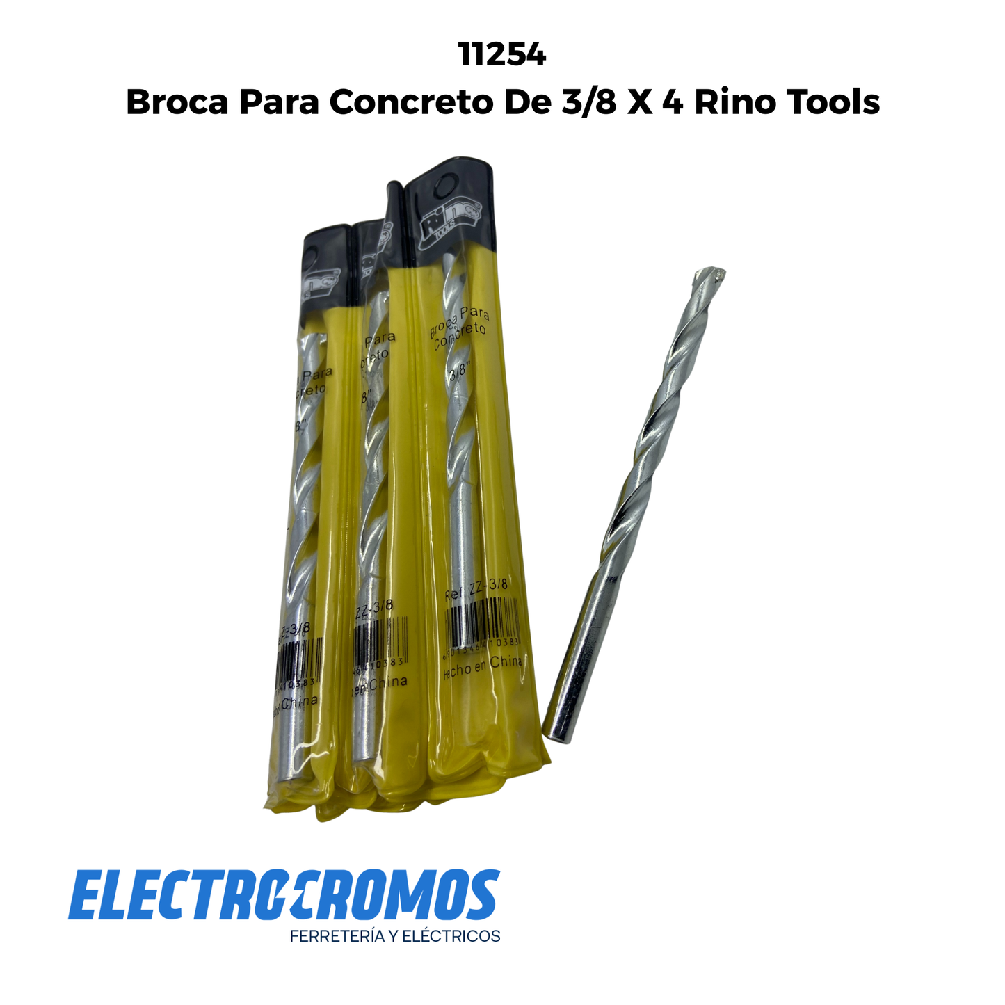 Broca Para Concreto De 3/8 X 4 Rino Tools
