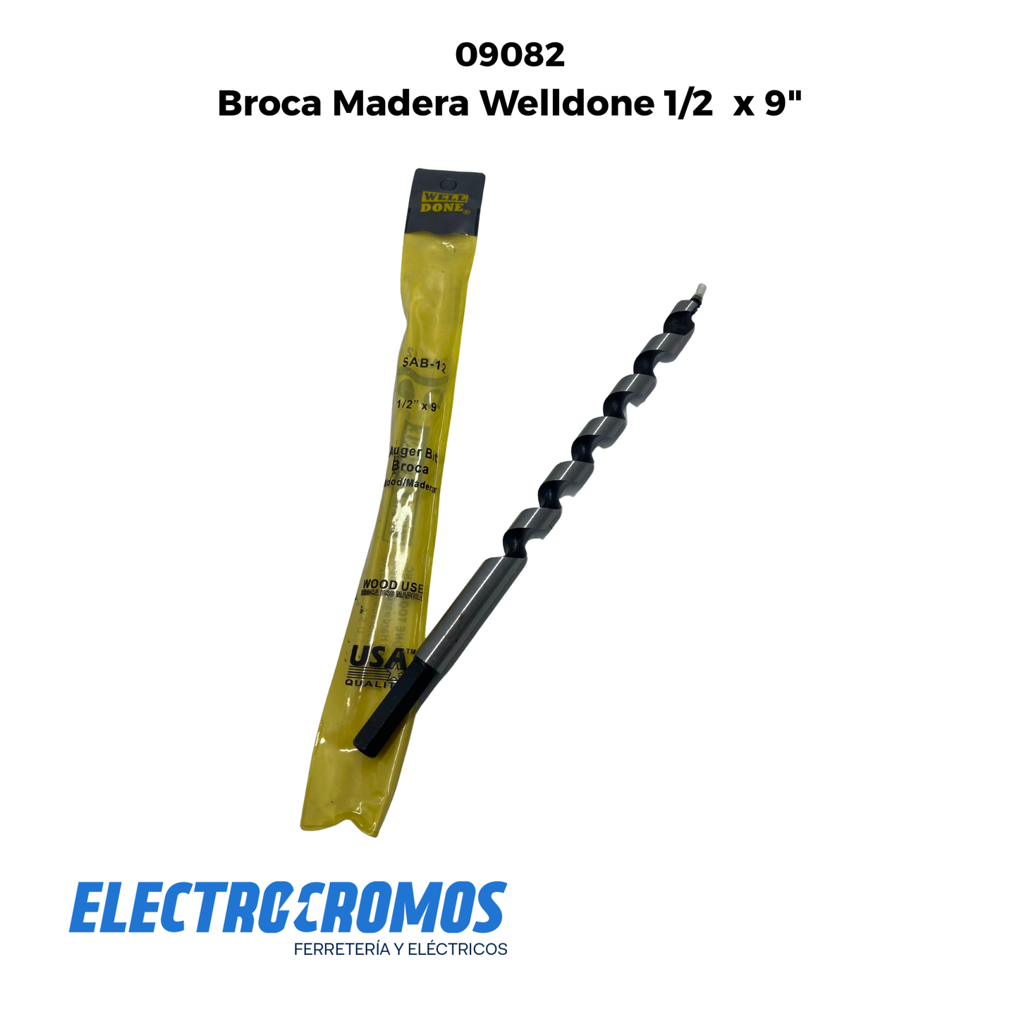 Broca Madera Welldone 1/2 x 9"