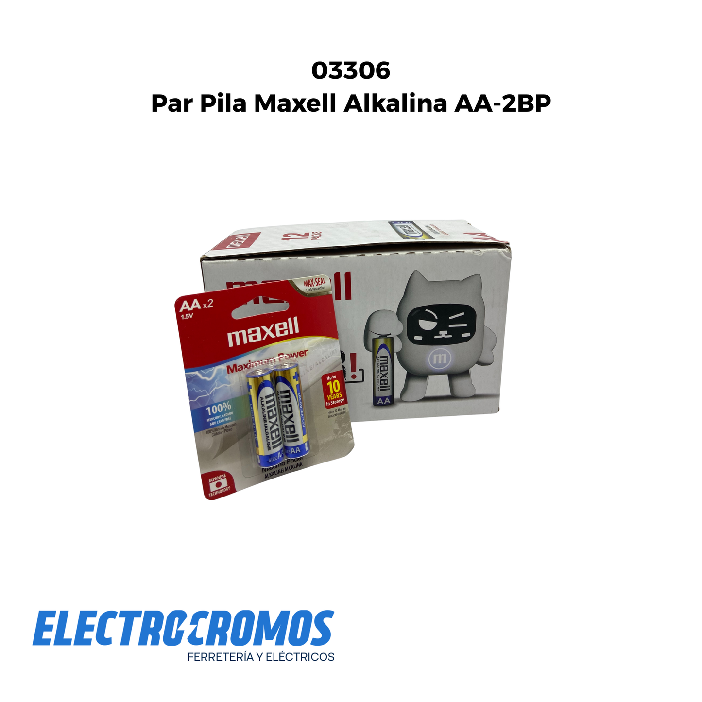Par Pila Maxell Alkalina AA-2BP
