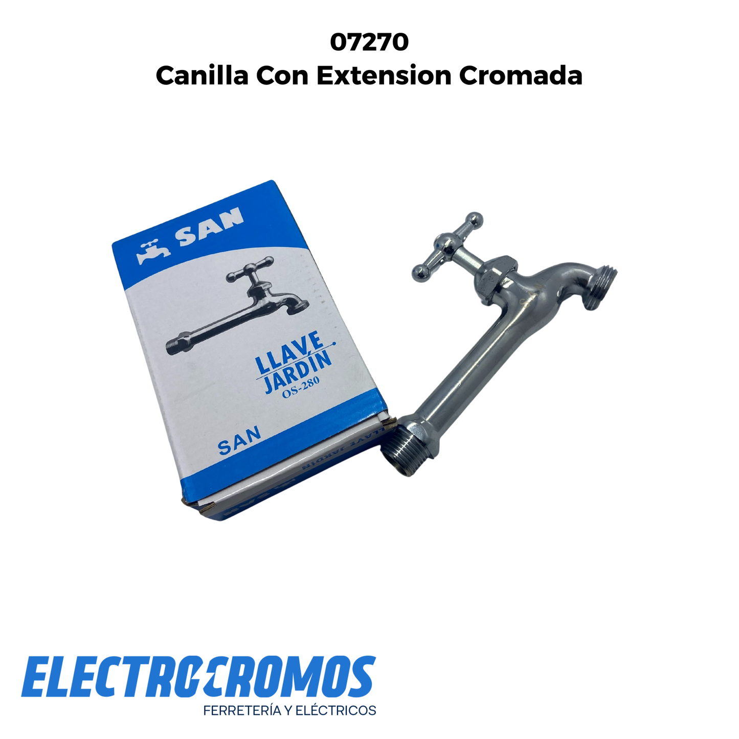Canilla Con Extension Cromada 0516P-1