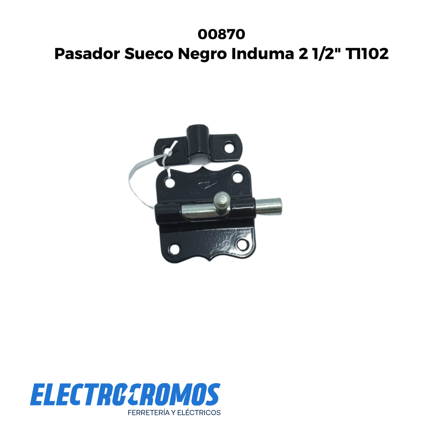 Pasador Sueco Negro Induma 2 1/2" T1102